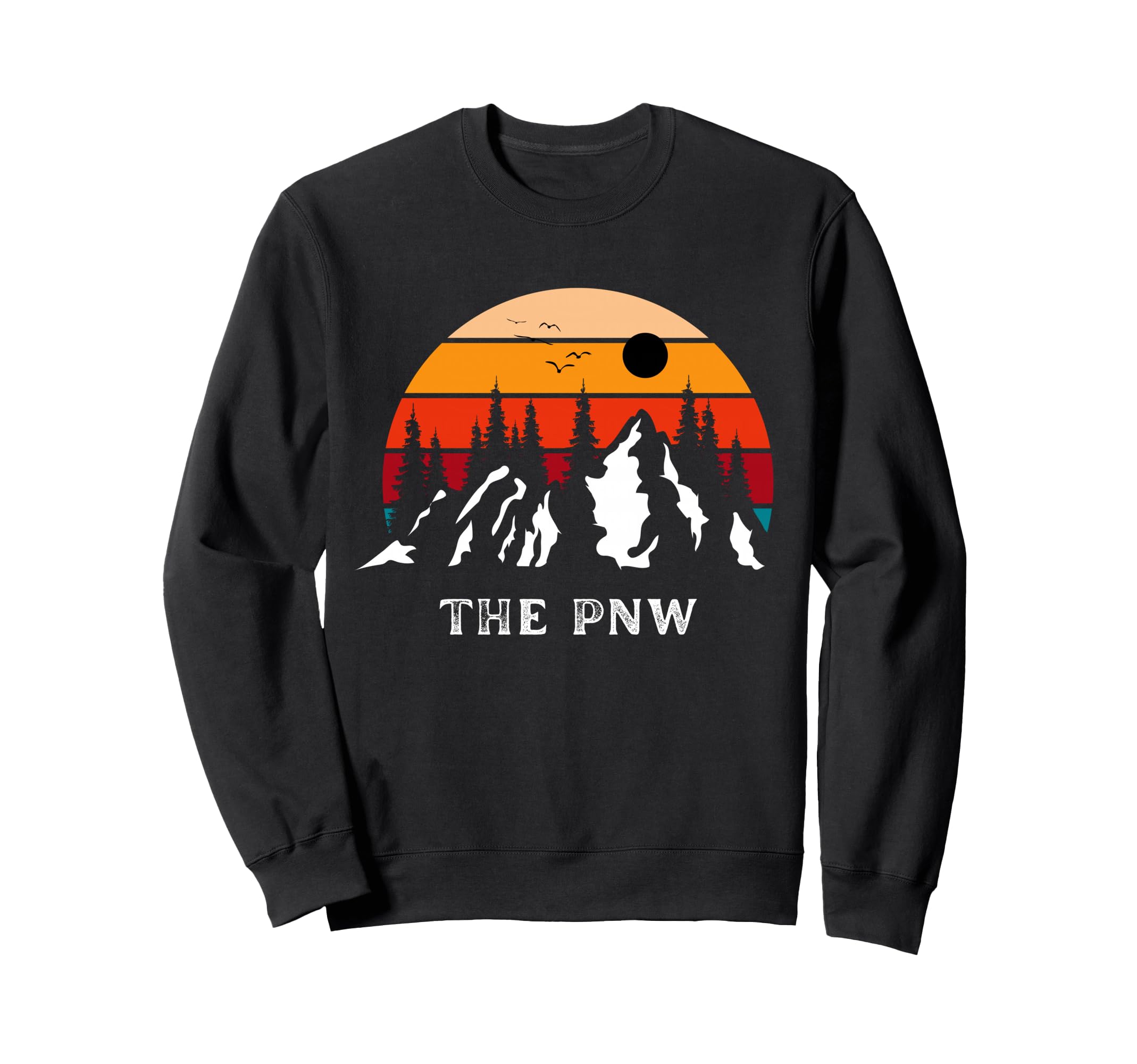 Pnw Souvenir Sunset Mountains Sweatshirt - Graphic Print Men Women - T-Shirt, Sweatshirt, Hoodie