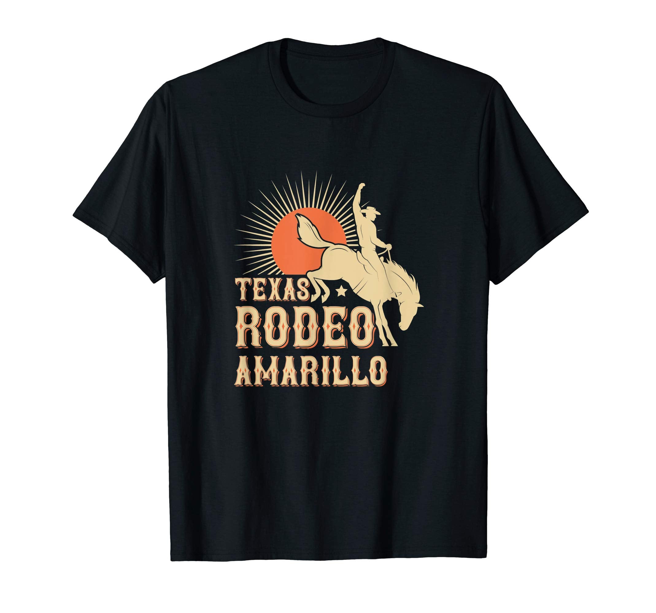 Amarillo Texas Rodeo Western Cowboy T-Shirt - Graphic Print for Adults - T-Shirt, Sweatshirt, Hoodie