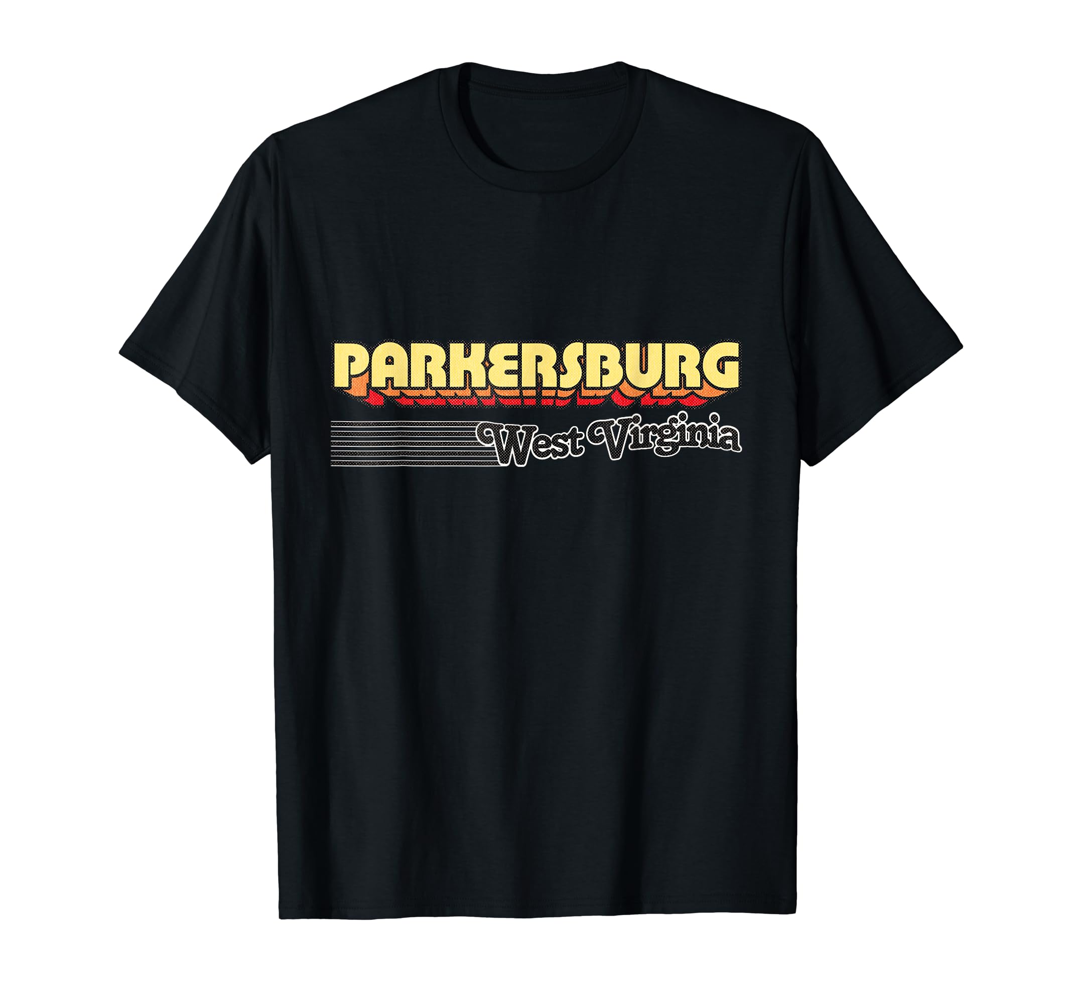 Parkersburg West Virginia Stripes T-Shirt - Graphic Print Unisex - T-Shirt, Sweatshirt, Hoodie