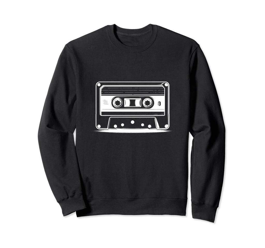 Nostalgic Cassette Tape Music Sweatshirt - Aesthetic Graphic Men Women - T-Shirt, Sweatshirt, Hoodie