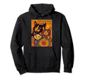 Cat Funny 60S 70S Hippie Flowers Hoodie - Streetwear Style for Adults - T-Shirt, Sweatshirt, Hoodie