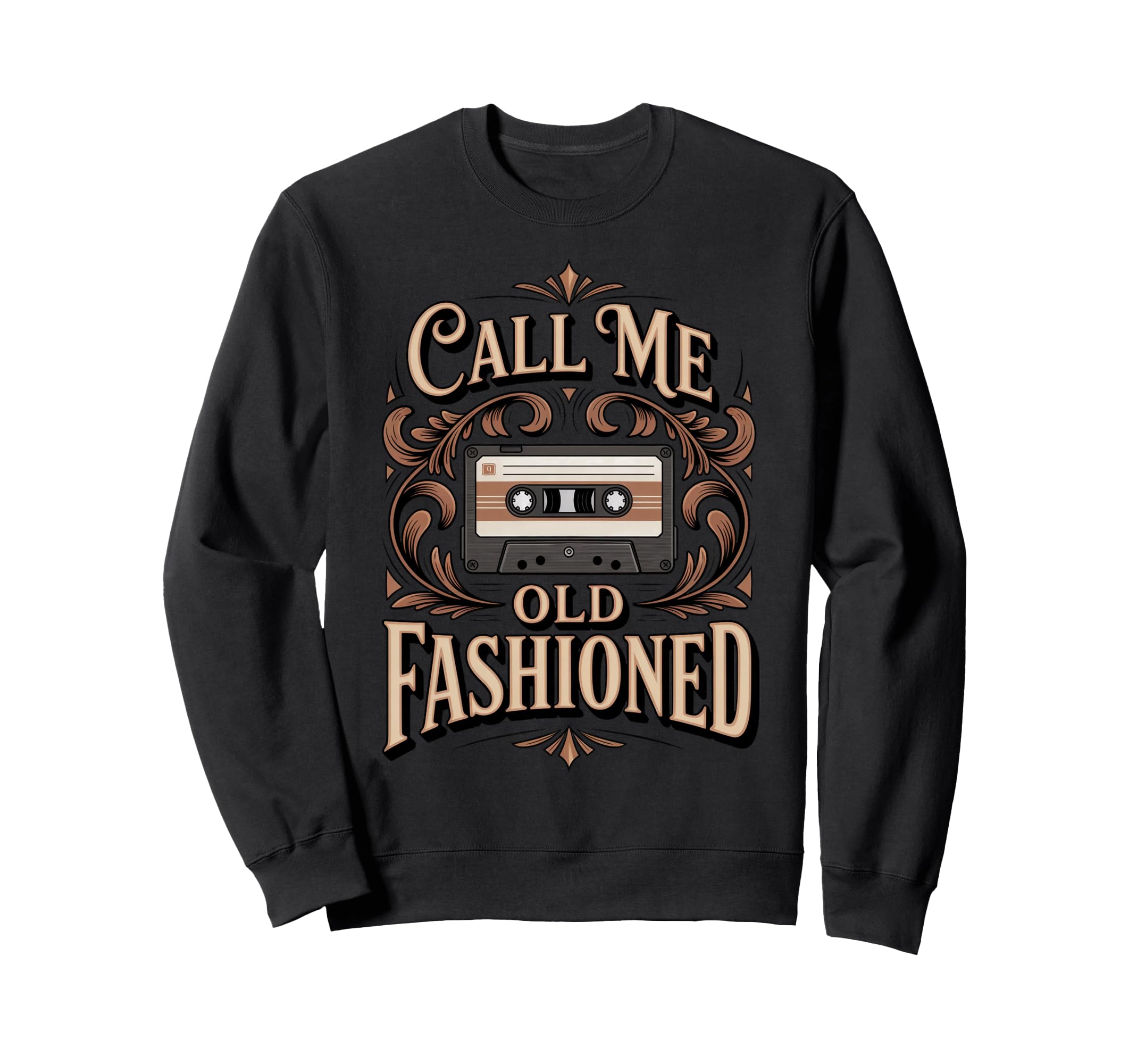 Call Me Old Fashioned Nostalgic Sweatshirt - Minimalist Print for Adults - T-Shirt, Sweatshirt, Hoodie