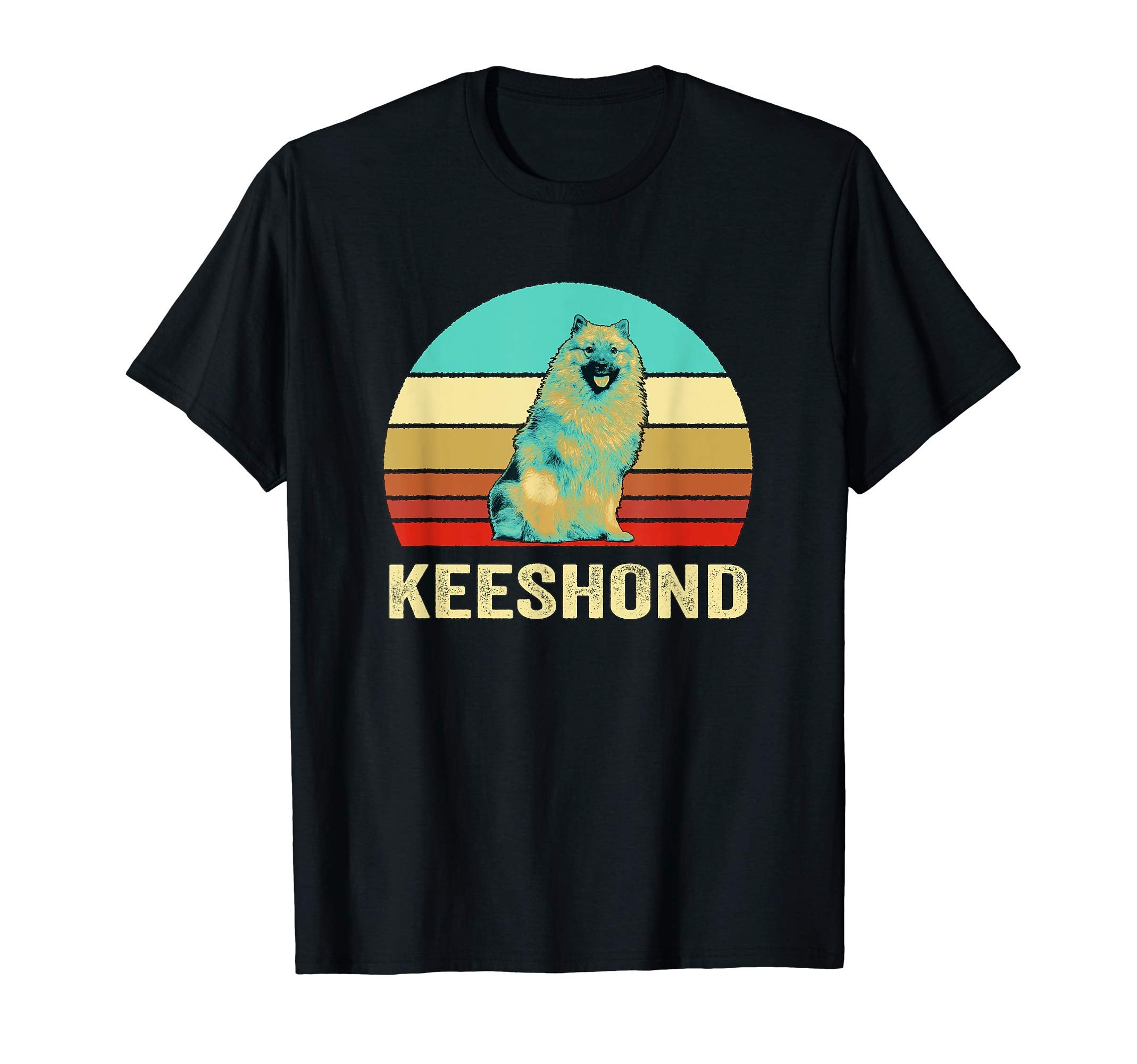 Sunset Keeshond T-Shirt - Unique Graphic Unisex - T-Shirt, Sweatshirt, Hoodie