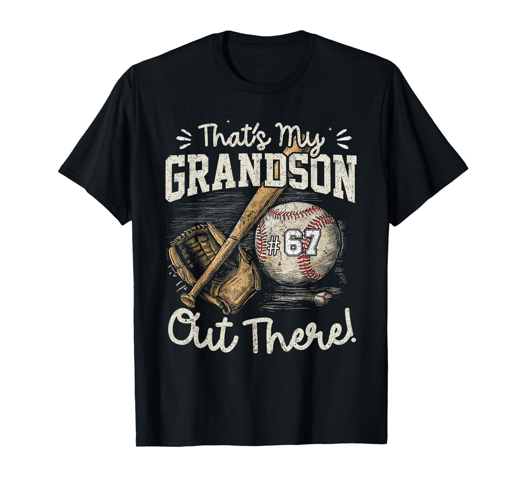 Thats My Grandson Out There Jersey T-Shirt - Unique Graphic Men Women - T-Shirt, Sweatshirt, Hoodie