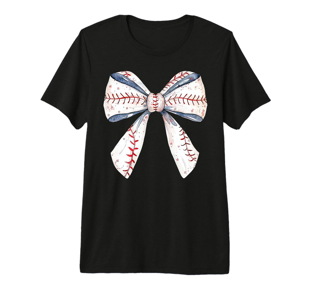 Baseball Mom Coquette Bow Mothers Day T-Shirt - Unique Graphic Men Women - T-Shirt, Sweatshirt, Hoodie