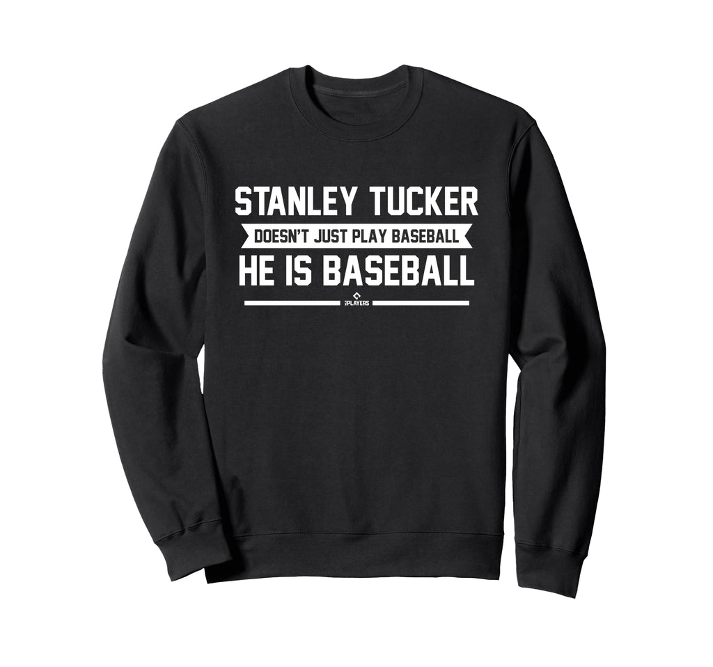 He Is Baseball Stanley Tucker Sweatshirt - Graphic Print for Adults - T-Shirt, Sweatshirt, Hoodie