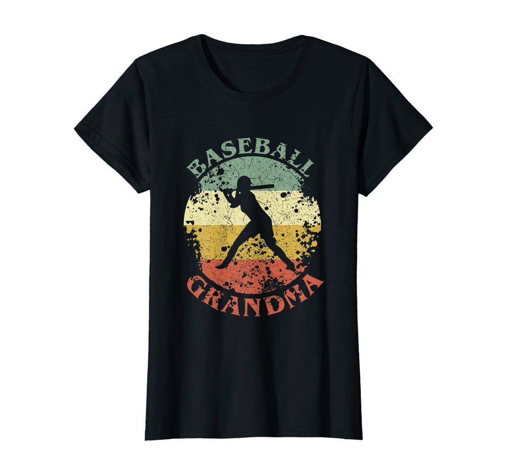Womens Baseball Grandma Distressed T-Shirt - Fun Novelty Design Unisex - T-Shirt, Sweatshirt, Hoodie