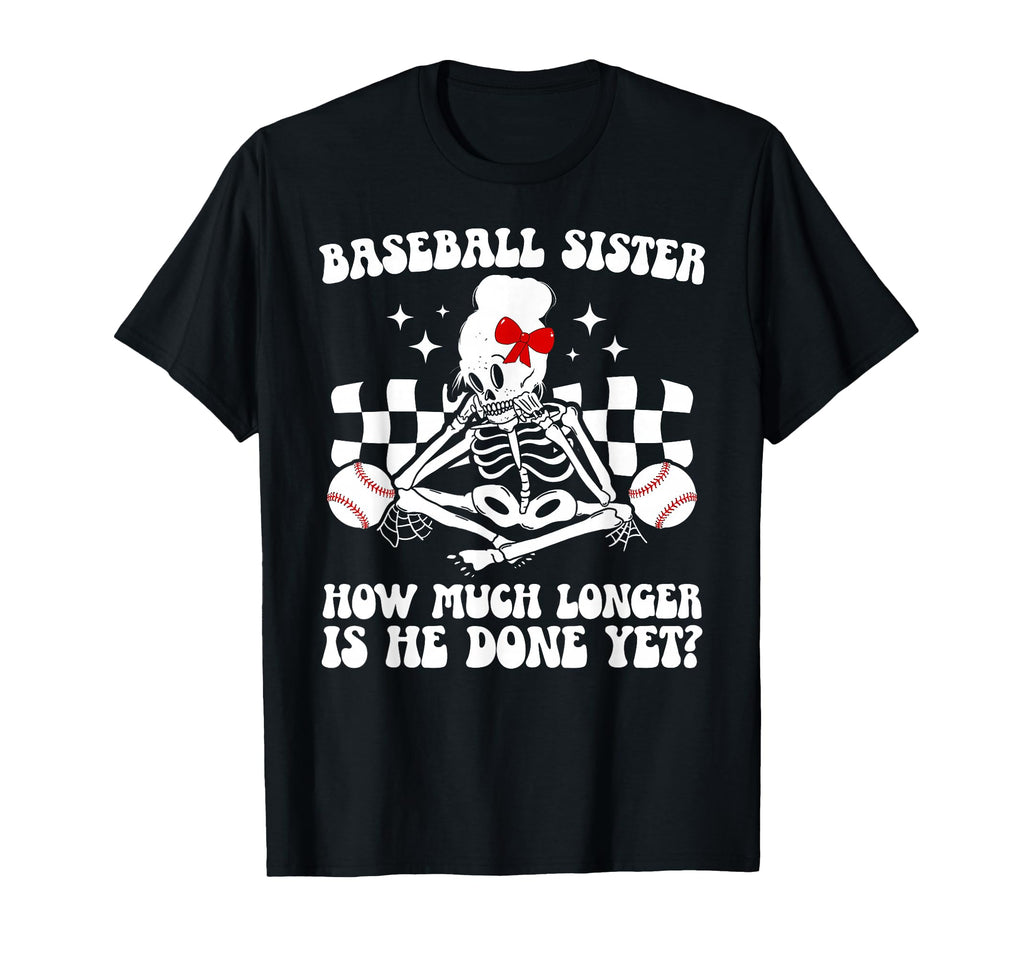 Baseball Sister Groovy Baseball Players T-Shirt - Graphic Print Men Women - T-Shirt, Sweatshirt, Hoodie