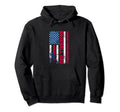 Funny Baseball Dad Usa Flag Baseball Fans Hoodie - Graphic Print Men Women - T-Shirt, Sweatshirt, Hoodie
