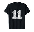 Lucky Number 11 Birthday Sports Player T-Shirt - Graphic Print Men Women - T-Shirt, Sweatshirt, Hoodie