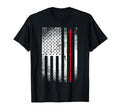 Bowfishing American Flag Bow Fisherman T-Shirt - Minimalist Print Unisex - T-Shirt, Sweatshirt, Hoodie