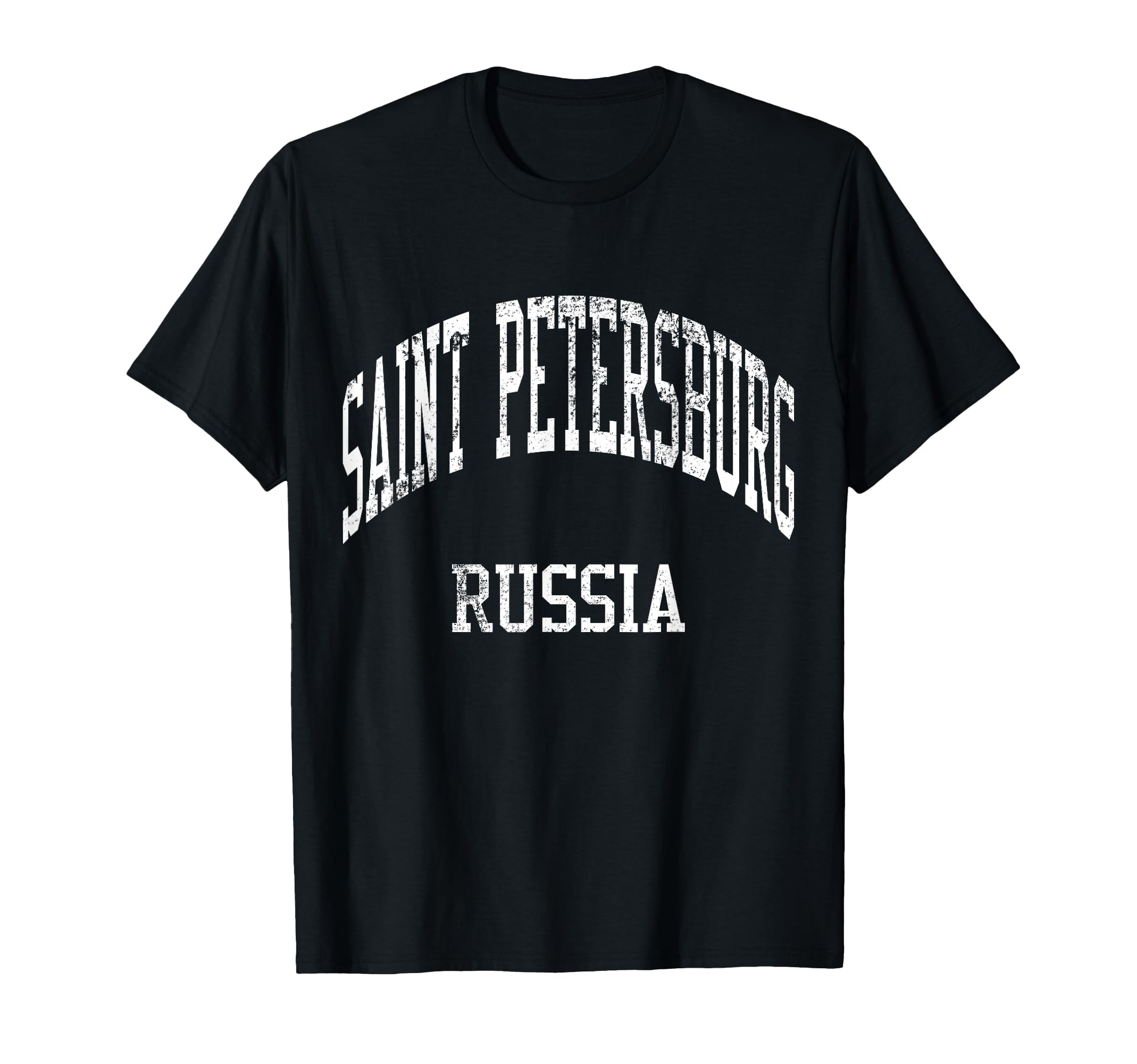 Saint Petersburg Russia 70S College T-Shirt - Graphic Print for Adults - T-Shirt, Sweatshirt, Hoodie