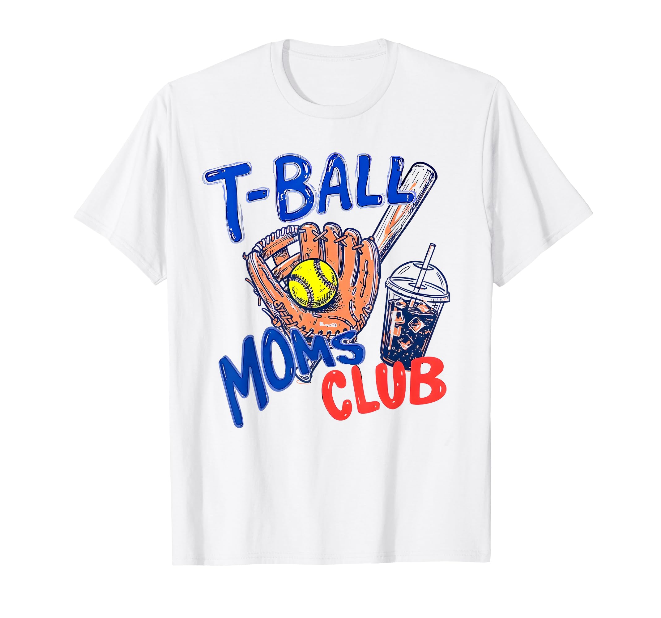 Tball Mom Softball T Ball Mama Mothers T-Shirt - Custom Art Print Unisex - T-Shirt, Sweatshirt, Hoodie