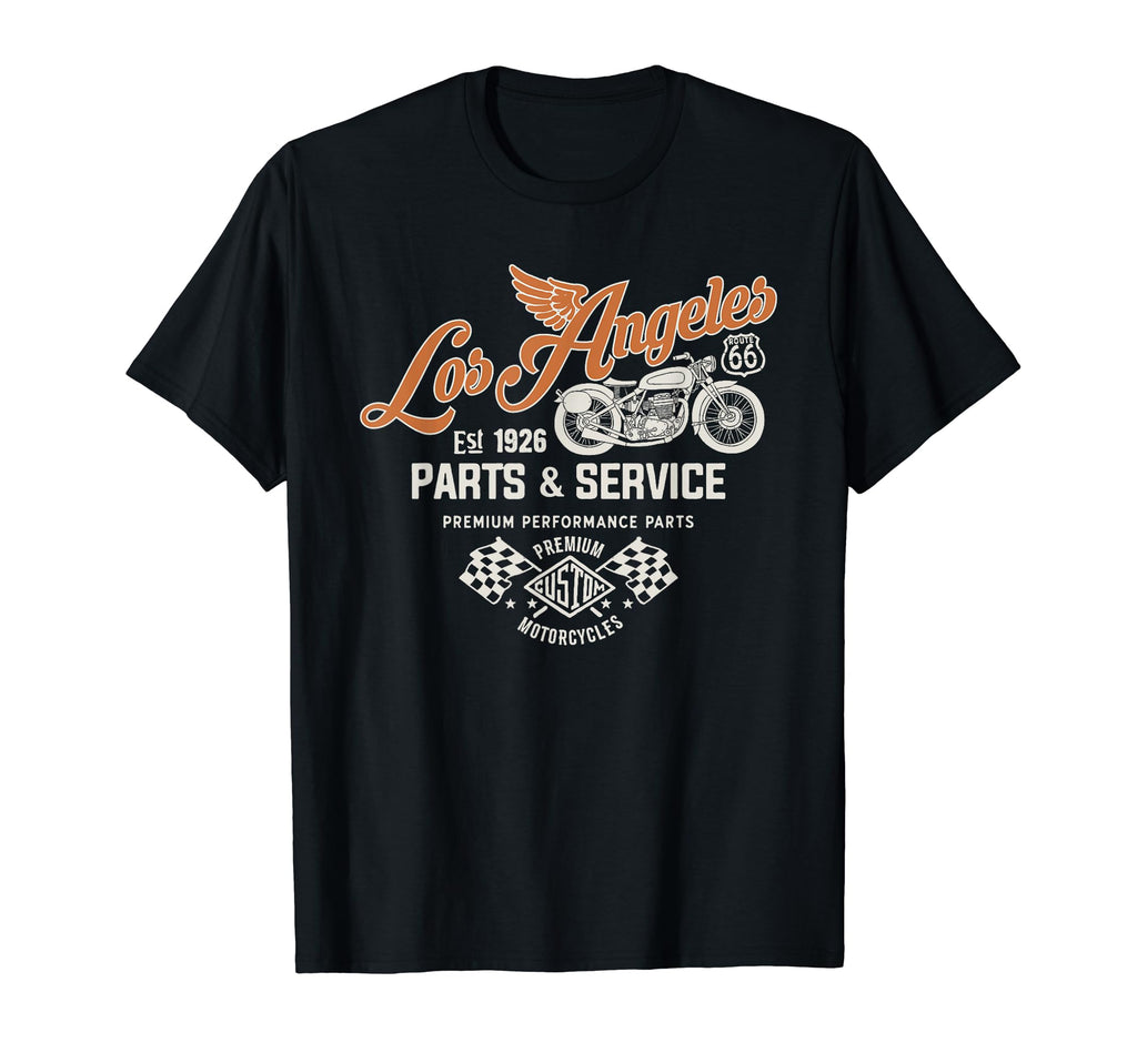 Route 66 Los Angeles Parts Service T-Shirt - Trendy Graphic for Adults - T-Shirt, Sweatshirt, Hoodie