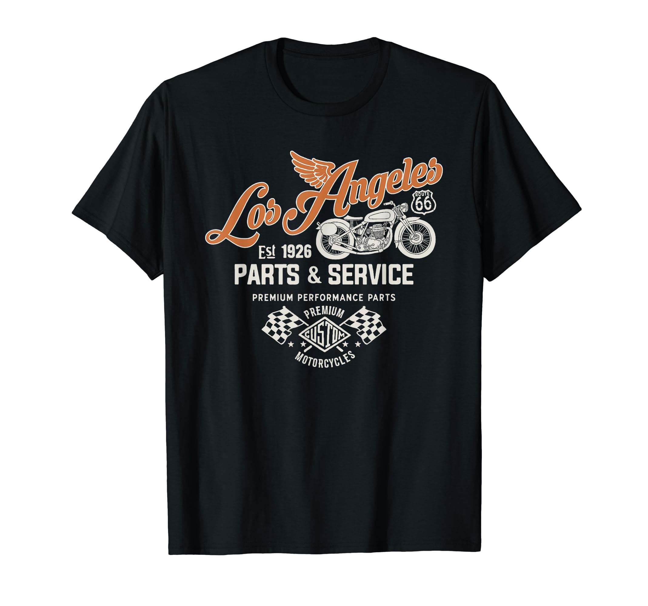 Route 66 Los Angeles Parts Service T-Shirt - Trendy Graphic for Adults - T-Shirt, Sweatshirt, Hoodie
