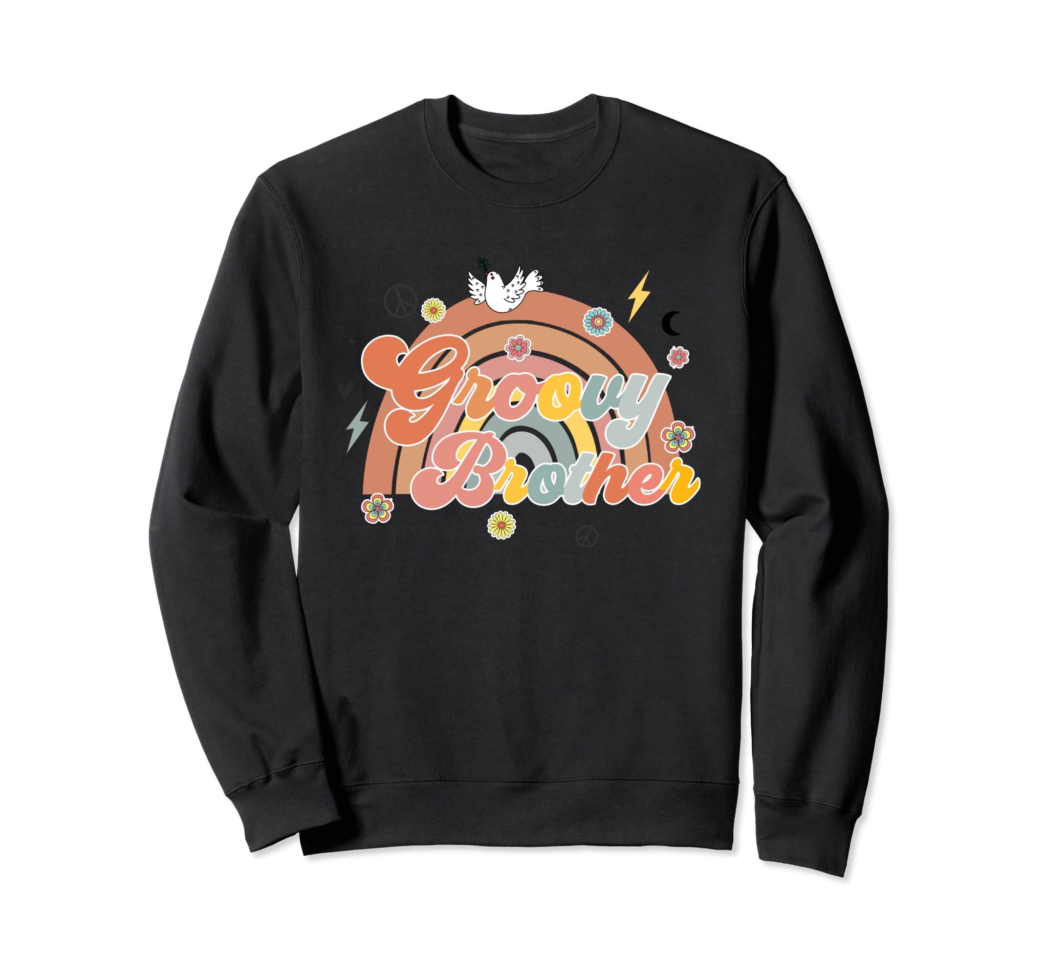 Groovy Brother Matching Family Sweatshirt - Aesthetic Graphic Men Women - T-Shirt, Sweatshirt, Hoodie