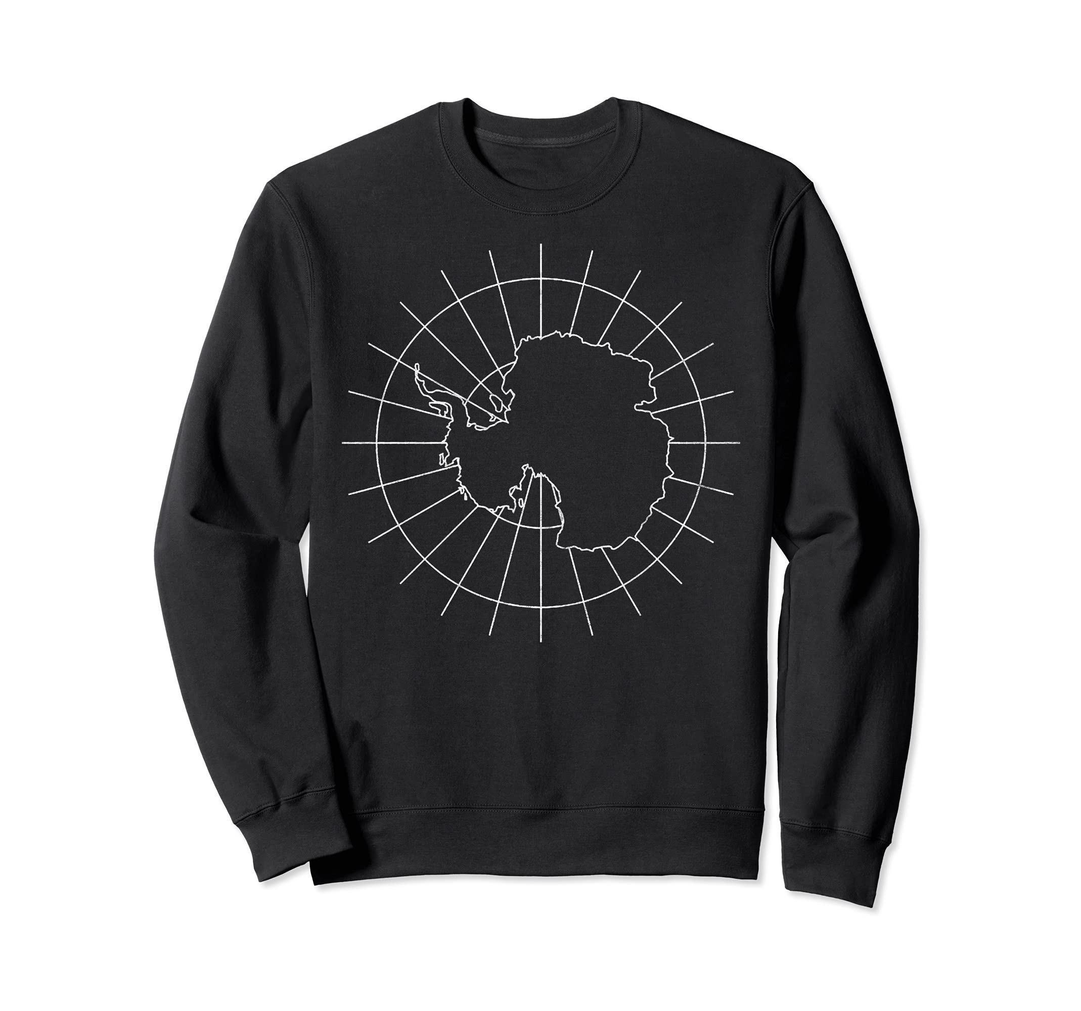 Antarctica Map Minimalist Sweatshirt - Streetwear Style for Adults - T-Shirt, Sweatshirt, Hoodie