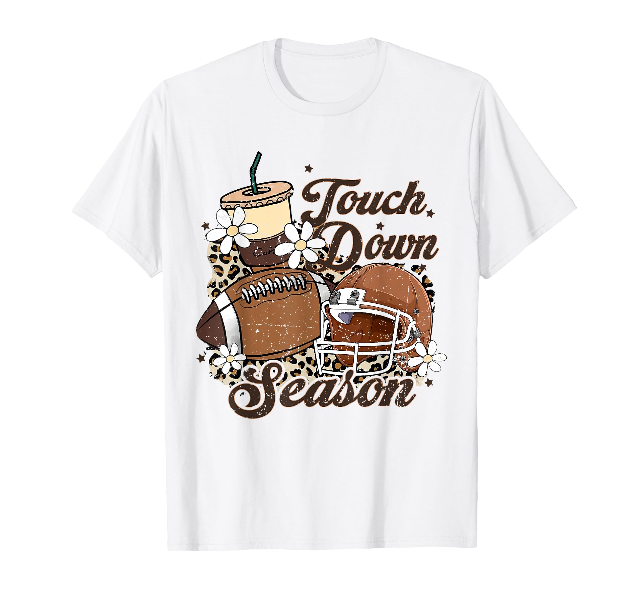 Touchdown Season Leopard Game Day T-Shirt - Unique Graphic Men Women - T-Shirt, Sweatshirt, Hoodie