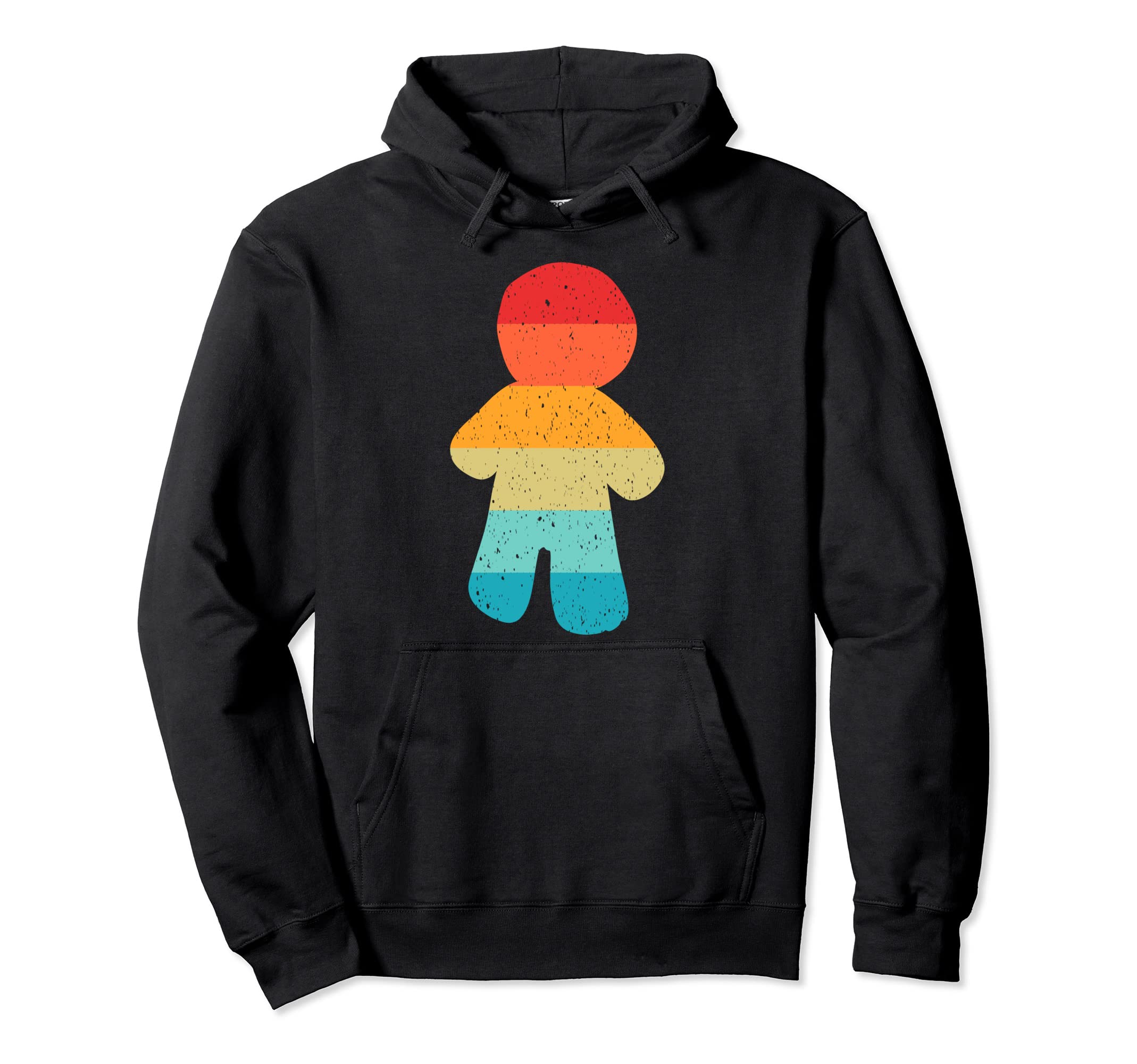 Gingerbread Cookie Silhouette Hoodie - Casual Everyday Wear Men Women - T-Shirt, Sweatshirt, Hoodie