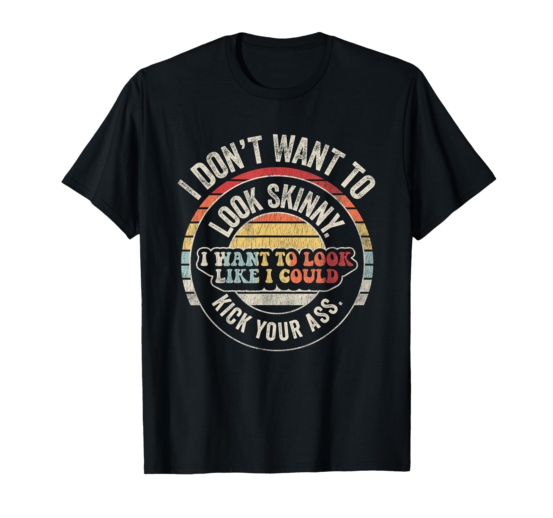 Funny Workout Motivation Sunset T-Shirt - Custom Art Print Men Women - T-Shirt, Sweatshirt, Hoodie