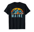 Maine Mountains Distressed T-Shirt - Aesthetic Graphic Unisex - T-Shirt, Sweatshirt, Hoodie