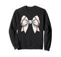 Baseball Coquette Bow Baseball Sweatshirt - Aesthetic Graphic Men Women - T-Shirt, Sweatshirt, Hoodie