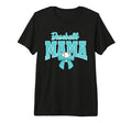Baseball Mama Sports Bow Ball Game Day T-Shirt - Trendy Graphic for Adults - T-Shirt, Sweatshirt, Hoodie