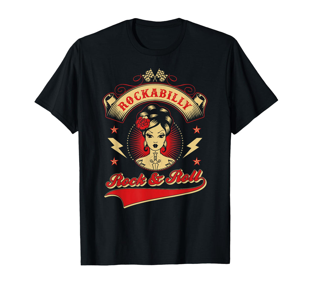 Elias Andy Designe Womens Rockabilly T-Shirt - Custom Art Print Men Women - T-Shirt, Sweatshirt, Hoodie