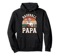 Funny Dad Shirts Baseball Papa Hoodie - Fun Novelty Design for Adults - T-Shirt, Sweatshirt, Hoodie