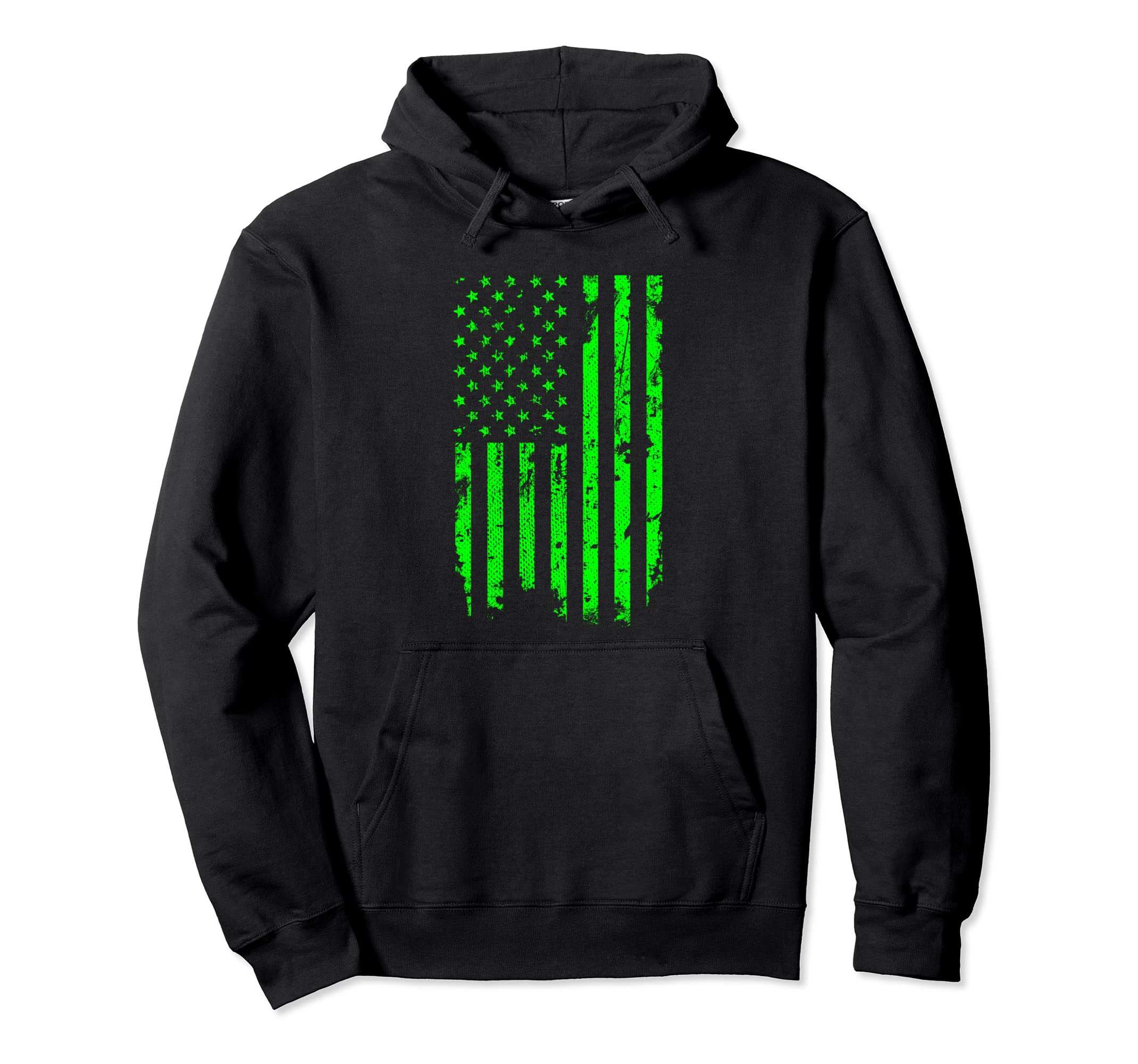 Distressed American Flag Hoodie - Aesthetic Graphic Men Women - T-Shirt, Sweatshirt, Hoodie