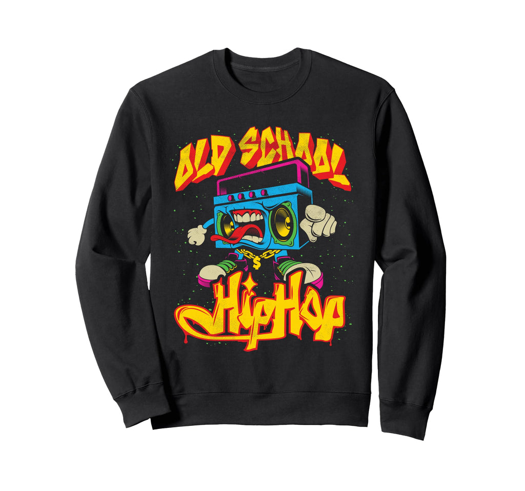 Old School Hip Hop Boombox Graffiti Sweatshirt - Custom Art Print Unisex - T-Shirt, Sweatshirt, Hoodie