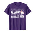 Baseball Grandma Loves Her Baseball T-Shirt - Custom Art Print Men Women - T-Shirt, Sweatshirt, Hoodie