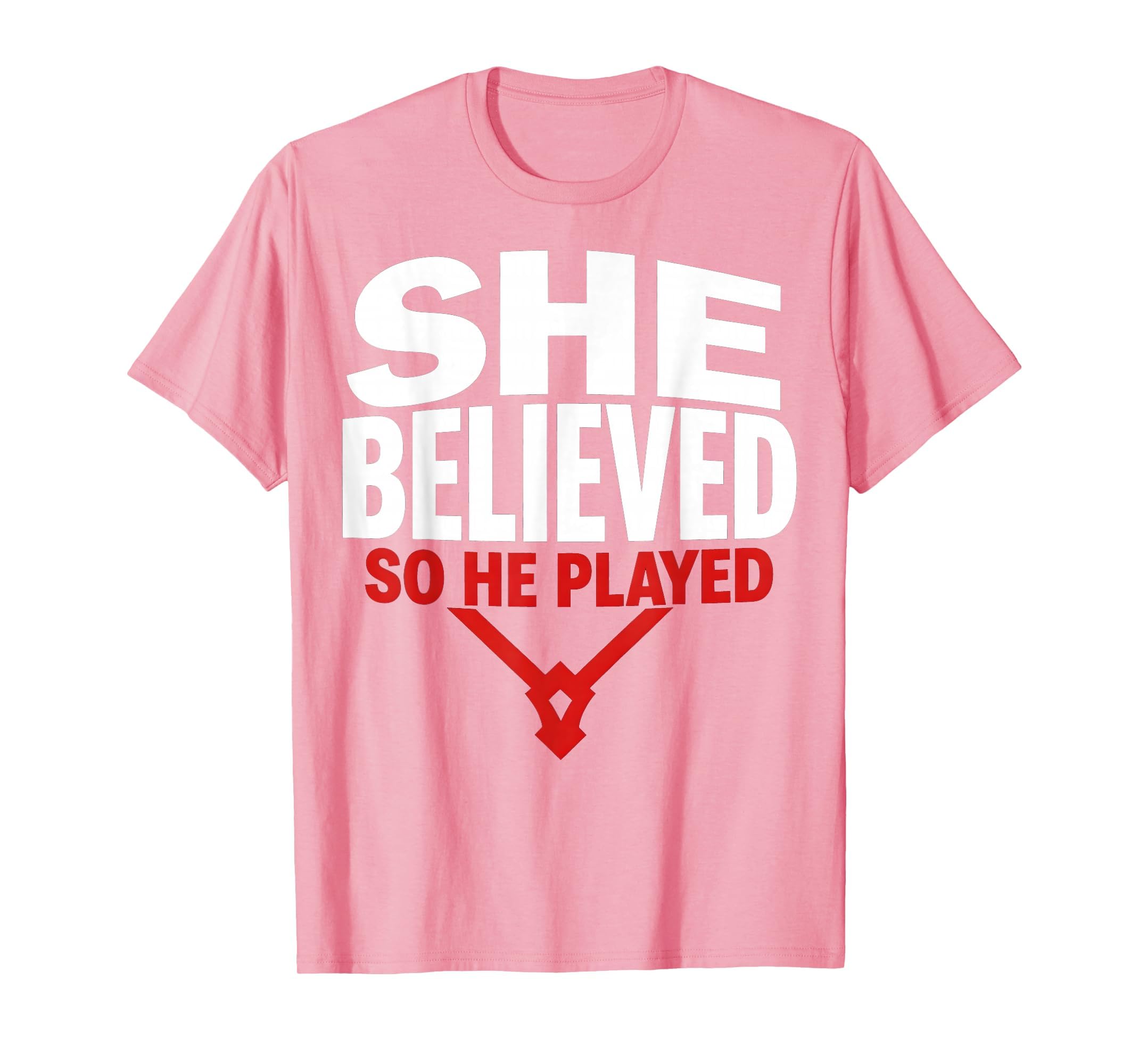 She Believed So He Played Baseball Mom T-Shirt - Minimalist Print Unisex - T-Shirt, Sweatshirt, Hoodie