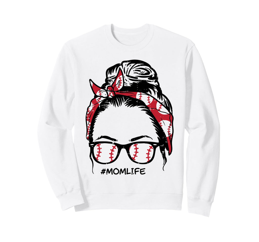 Baseball Bandana Sunglasses Sweatshirt - Casual Everyday Wear for Adults - T-Shirt, Sweatshirt, Hoodie