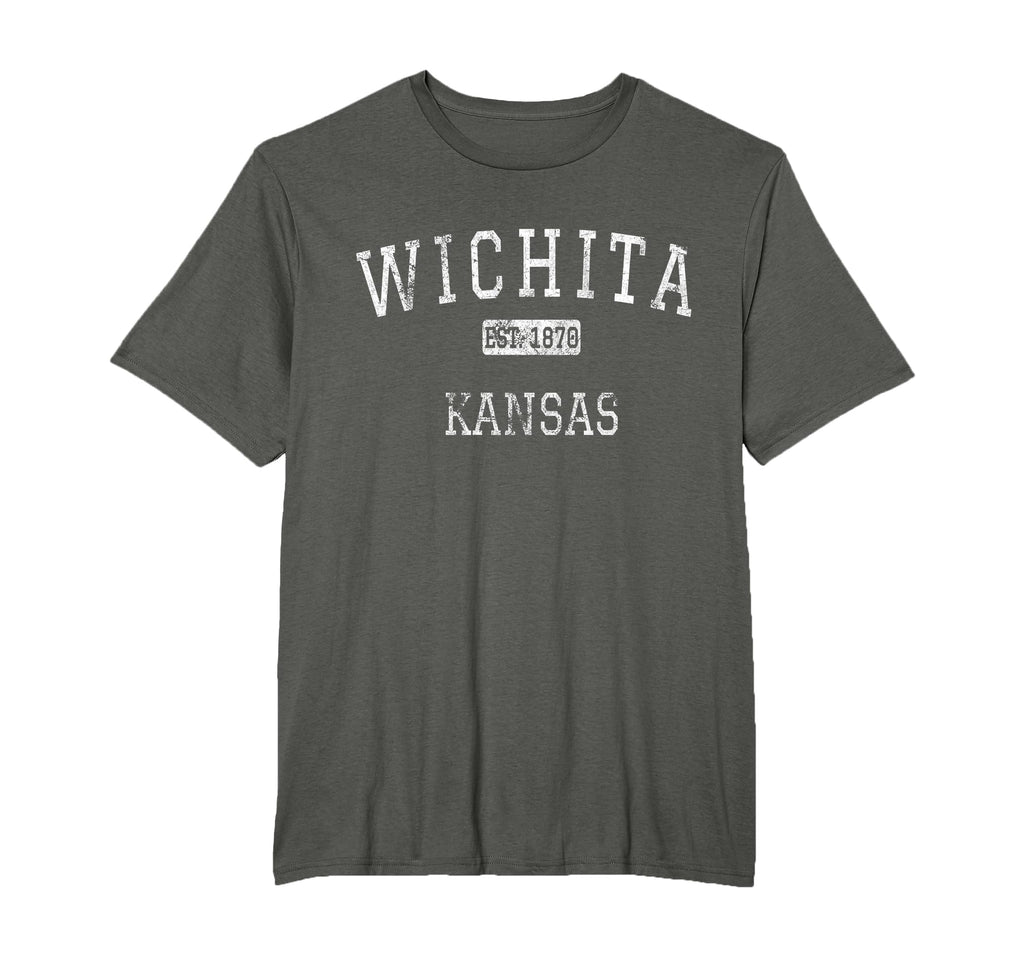Wichita Kansas Ks T-Shirt - Minimalist Print for Adults - T-Shirt, Sweatshirt, Hoodie