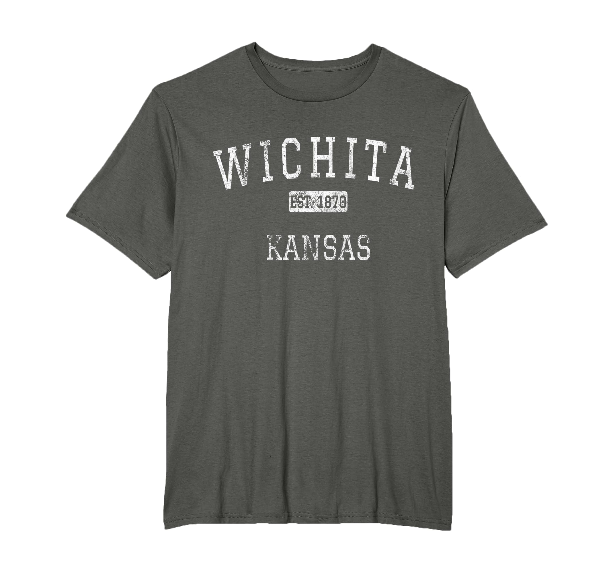 Wichita Kansas Ks T-Shirt - Minimalist Print for Adults - T-Shirt, Sweatshirt, Hoodie