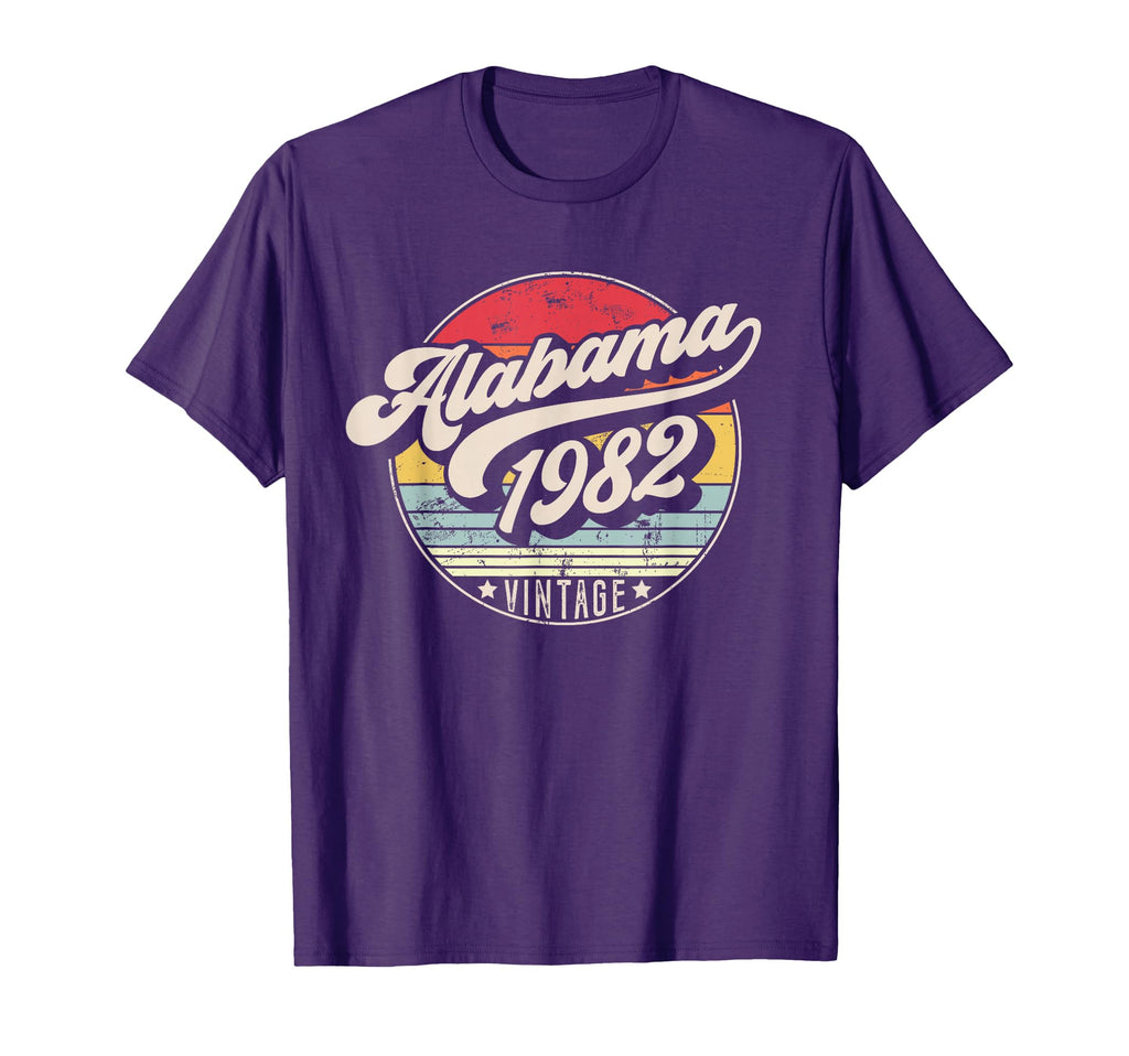 Alabama 1982 Birthday Sunset T-Shirt - Casual Everyday Wear Unisex - T-Shirt, Sweatshirt, Hoodie