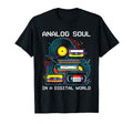 Analog Soul Digital World Vinyl T-Shirt - Fun Novelty Design for Adults - T-Shirt, Sweatshirt, Hoodie