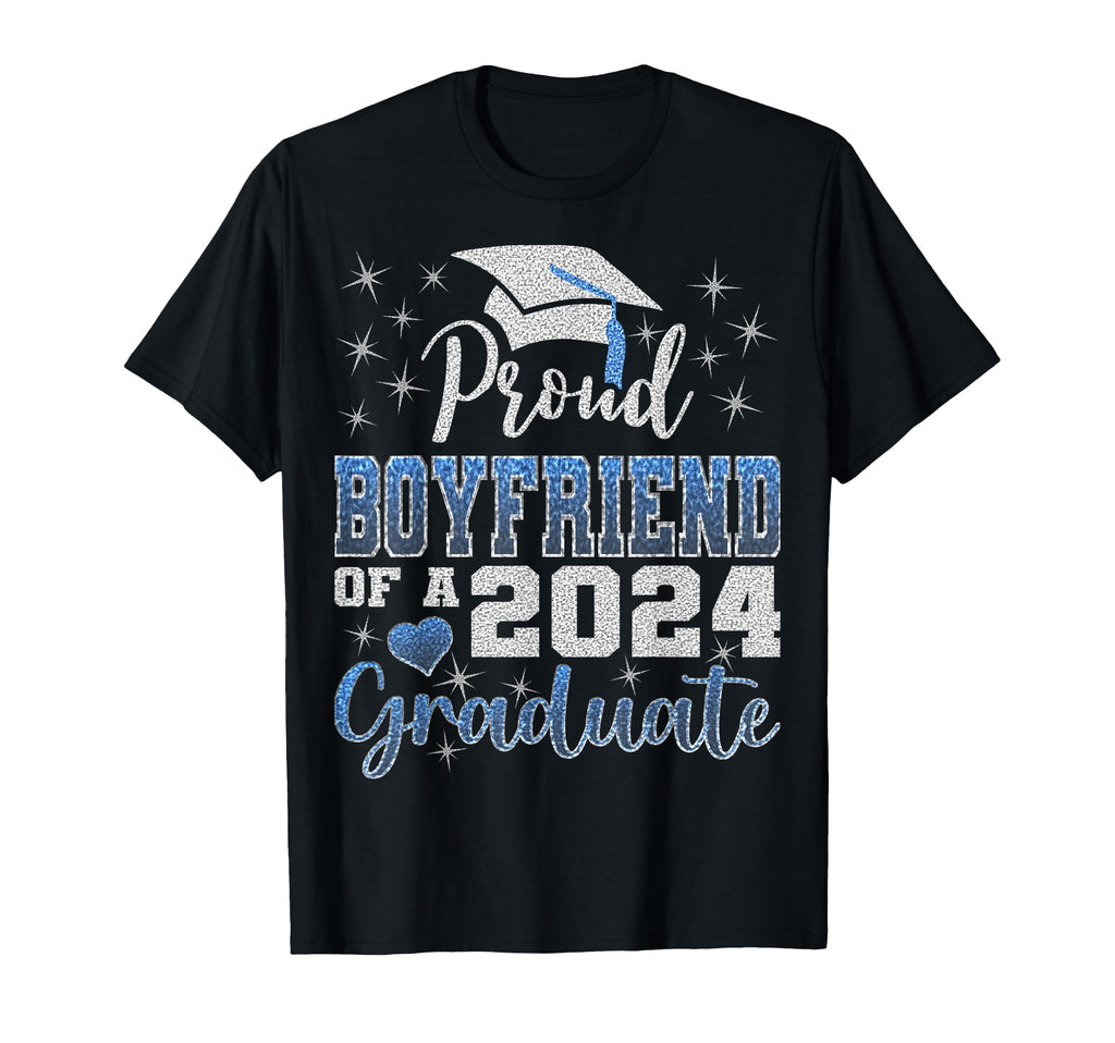 Super Proud Boyfriend 2024 Graduate T-Shirt - Unique Graphic Unisex - T-Shirt, Sweatshirt, Hoodie
