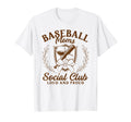 Baseball Moms Mama Social Club Game T-Shirt - Aesthetic Graphic for Adults - T-Shirt, Sweatshirt, Hoodie