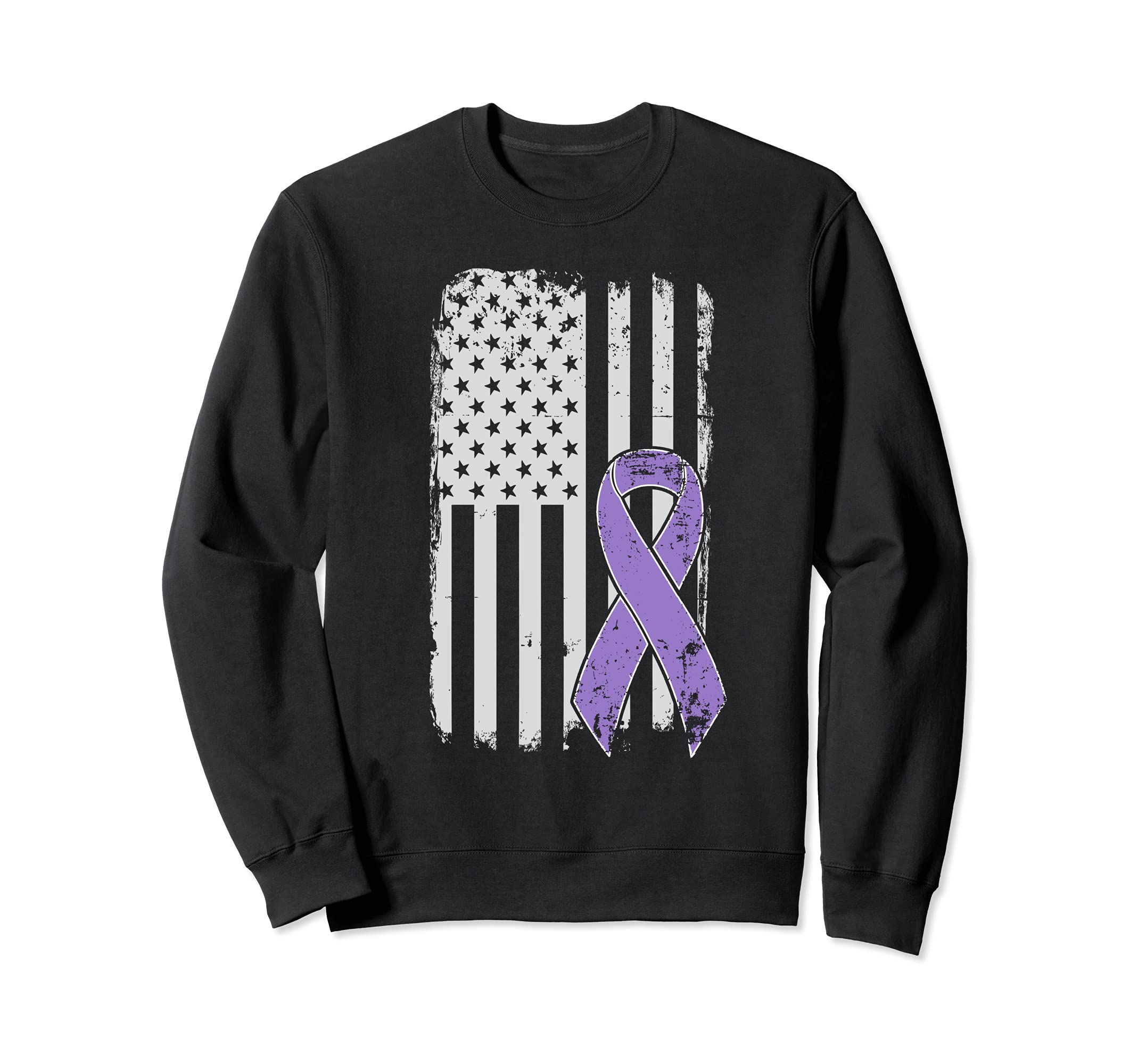 Epilepsy Awareness Ribbon Sweatshirt - Minimalist Print for Adults - T-Shirt, Sweatshirt, Hoodie