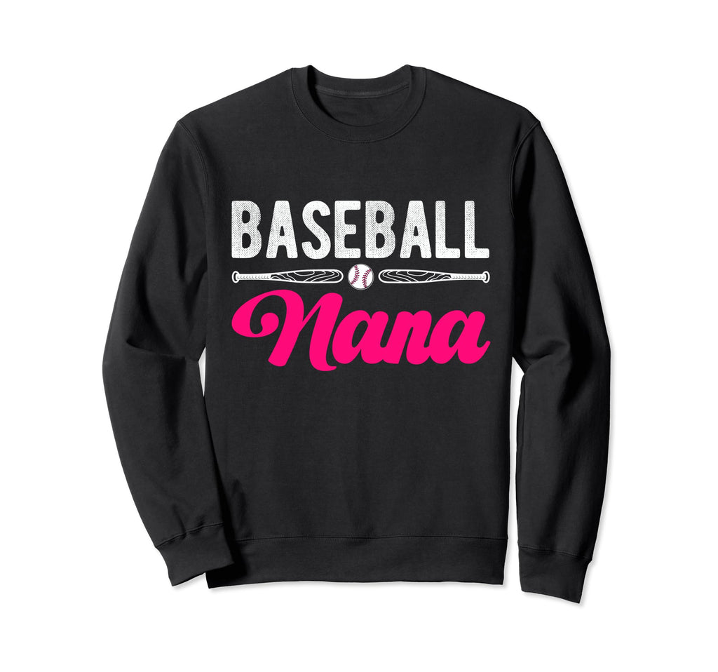 Baseball Nana Baseball Heart Nana Sweatshirt - Novelty Apparel for Adults - T-Shirt, Sweatshirt, Hoodie