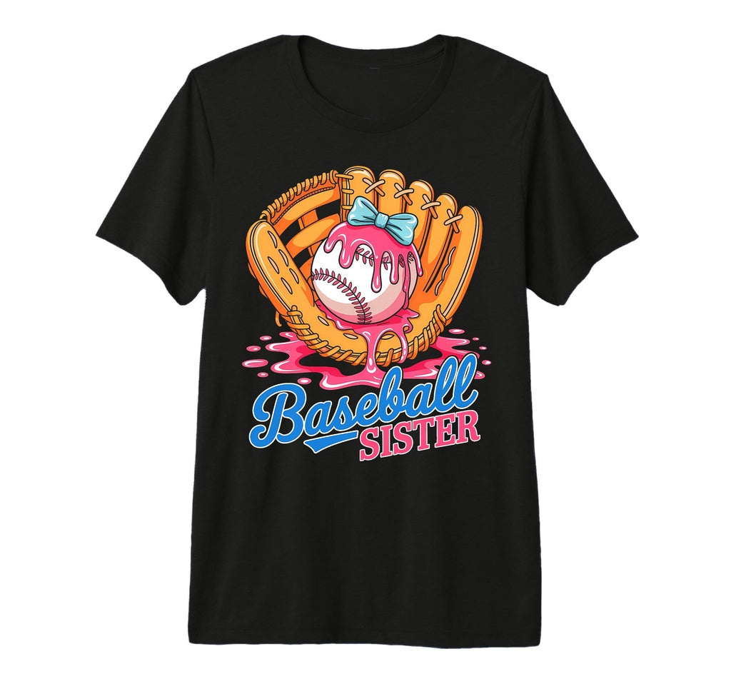Baseball Sister Funny Ice Cream T-Shirt - Casual Everyday Wear for Adults - T-Shirt, Sweatshirt, Hoodie