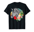 Zebra Earth Day Every Day Sunset Floral T-Shirt - Fun Novelty Design Unisex - T-Shirt, Sweatshirt, Hoodie