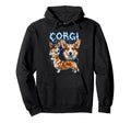 Corgi 90S Heavy Metal Dog Lover Hoodie - Casual Everyday Wear for Adults - T-Shirt, Sweatshirt, Hoodie