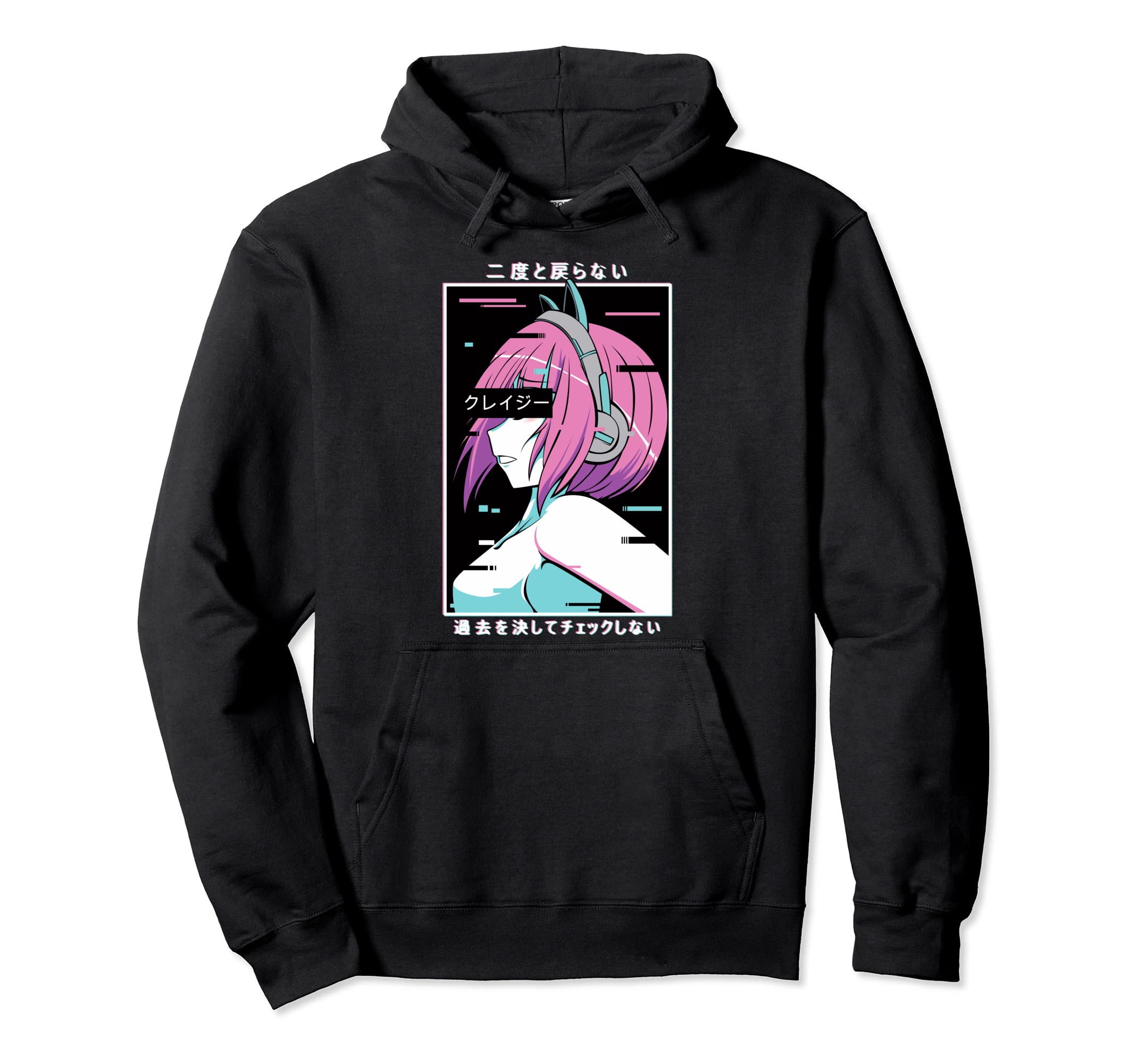 Japanese Aesthetic Vaporwave Waifu Anime Hoodie - Minimalist Print Unisex - T-Shirt, Sweatshirt, Hoodie