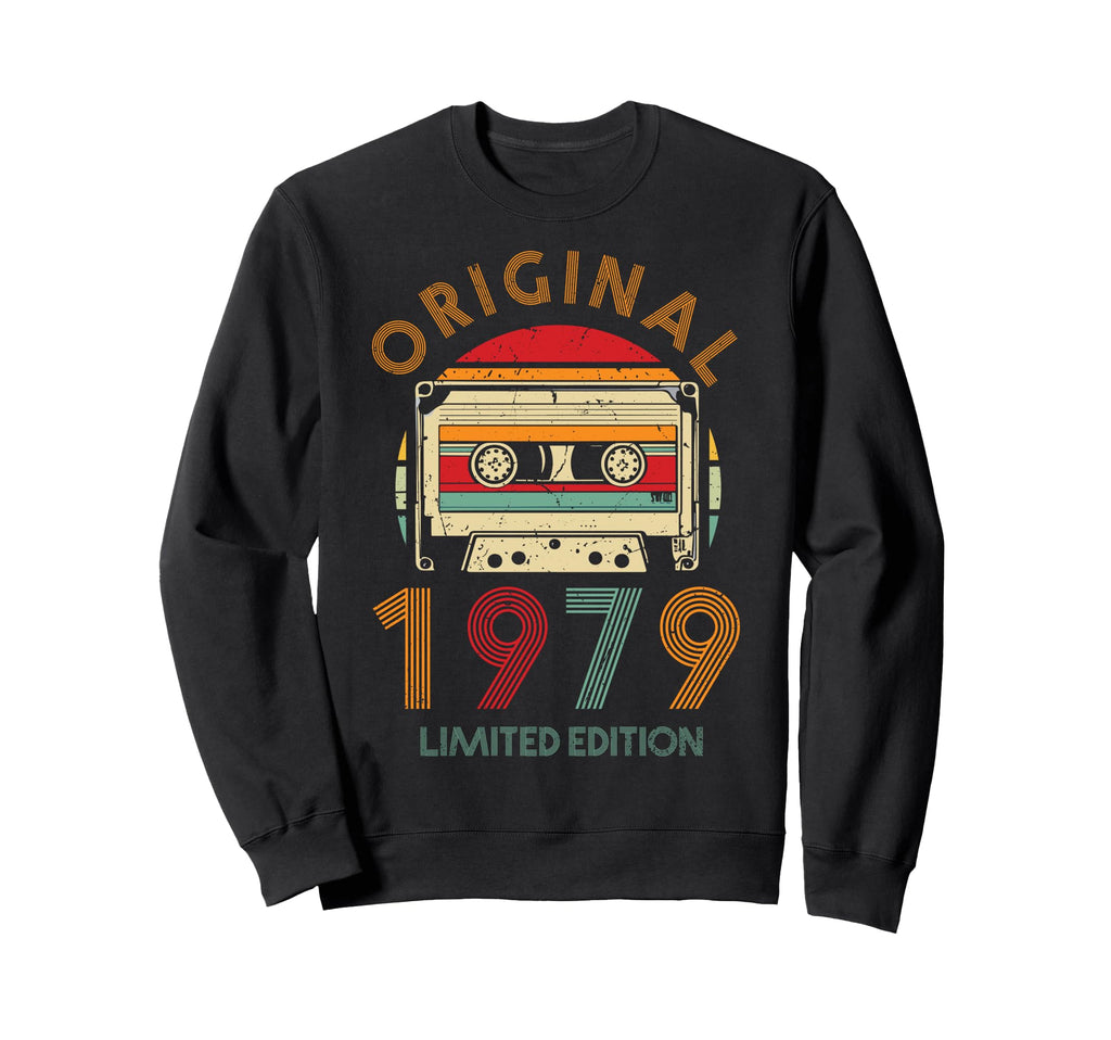 1979 Cassette Tape 45Th Birthday Sweatshirt - Aesthetic Graphic for Adults - T-Shirt, Sweatshirt, Hoodie