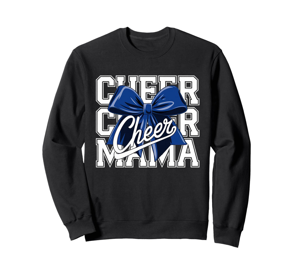 Cheer Mom Mother Bow Cheerleader Sweatshirt - Custom Art Print for Adults - T-Shirt, Sweatshirt, Hoodie