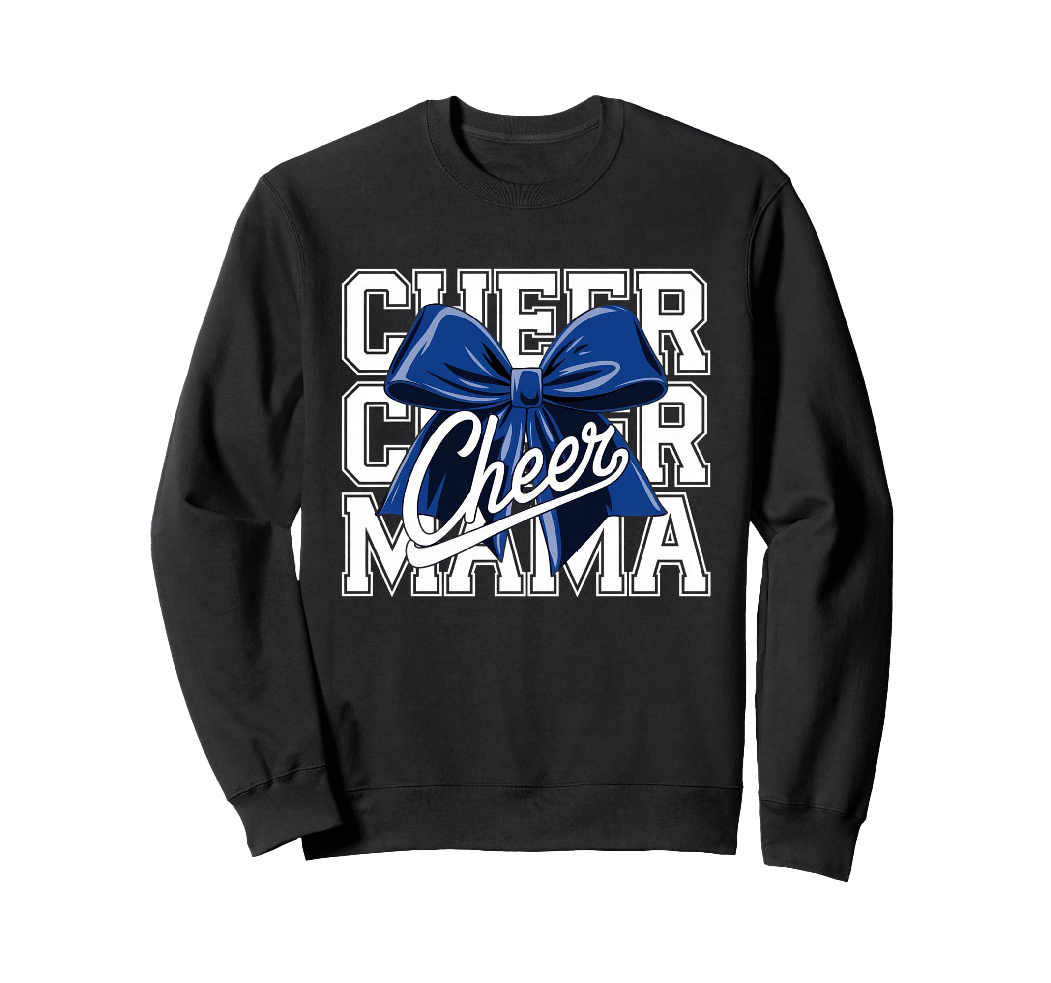 Cheer Mom Mother Bow Cheerleader Sweatshirt - Custom Art Print for Adults - T-Shirt, Sweatshirt, Hoodie