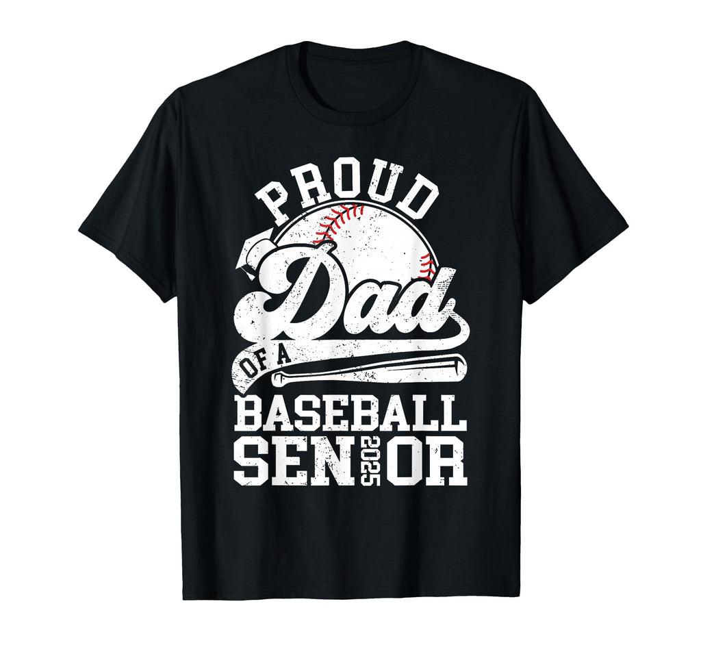 Baseball Dad Proud Dad Baseball 2025 T-Shirt - Minimalist Print Unisex - T-Shirt, Sweatshirt, Hoodie